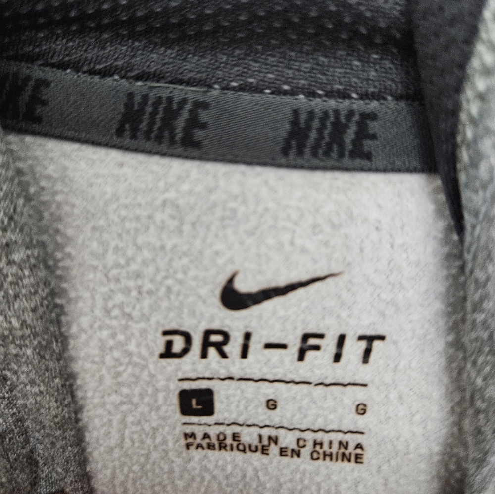 NIKE Youth Unisex | Gray Hooded Dri Fit Zipper Jacket | L - Picture 4 of 6